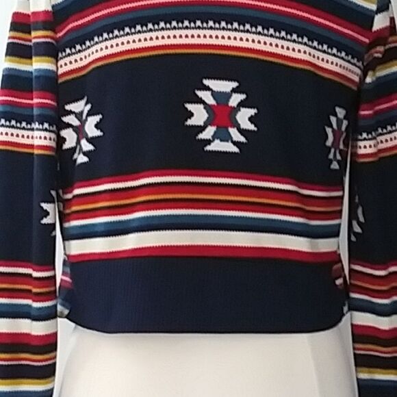 Aztec Native Sweater Jacket Cardigan - Picture 7 of 9